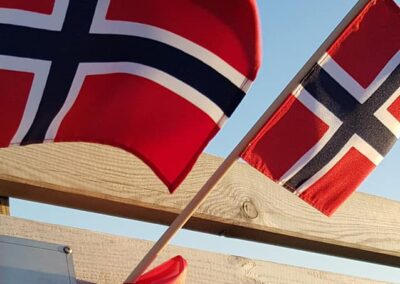 Flagg på lenestolen